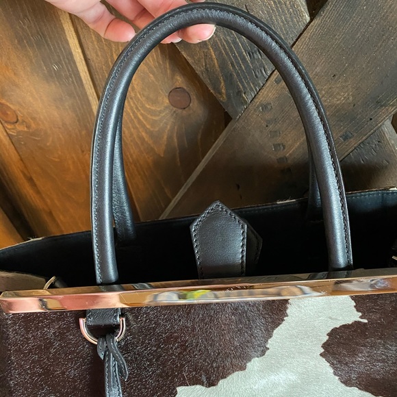 Fendi crossbody Fur 2Jour 2Way Handbag purse cow - Picture 11 of 15